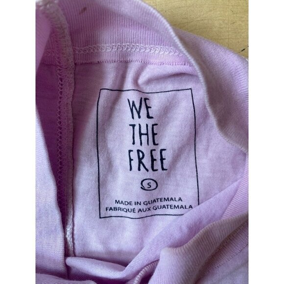 WE the Free women long sleeve top sz small mock neck tshirt oversized - Picture 4 of 5